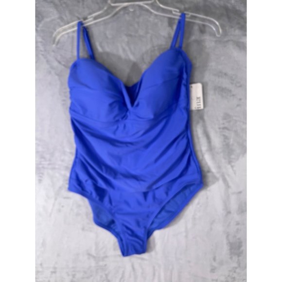 Catalina Womens Medium 8-10 One-Piece Swimsuit Padded Bra Purple - Picture 7 of 8